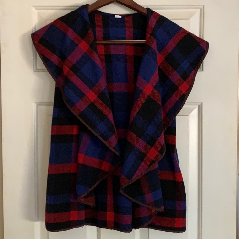 Adorable Plaid Vest
